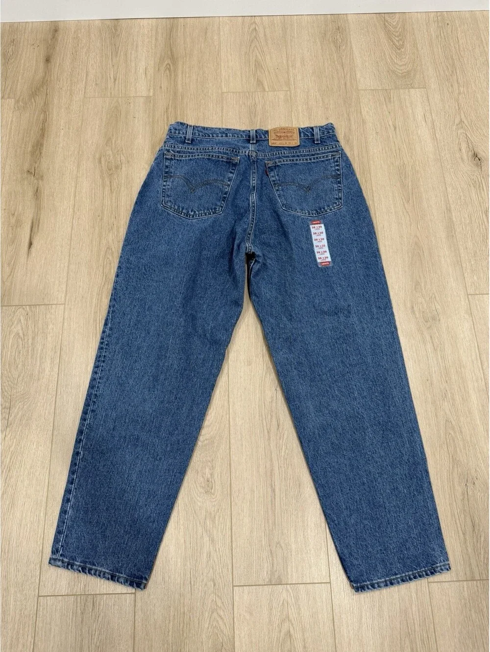 NWOT Vintage 90s Levis 560 Jeans 36x31 Loose Fit Tapered Leg Blue USA Made 1997